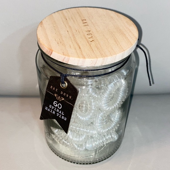 Rae Dunn Accessories Rae Dunn Hair Ties Jar With 6 Hair Ties Poshmark